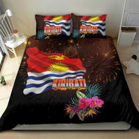 Kiribati Flag and Fireworks Bedding Set First Place Welcome the New Year LT03 - Polynesian Pride
