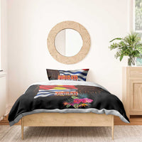 Kiribati Flag and Fireworks Bedding Set First Place Welcome the New Year LT03 - Polynesian Pride
