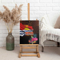 Kiribati Flag and Fireworks Canvas Wall Art First Place Welcome the New Year - Polynesian Pride