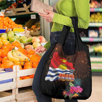 Kiribati Flag and Fireworks Grocery Bag First Place Welcome the New Year - Polynesian Pride