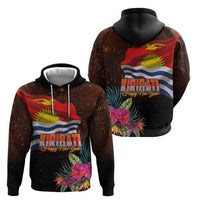 Kiribati Flag and Fireworks Hoodie First Place Welcome the New Year - Polynesian Pride
