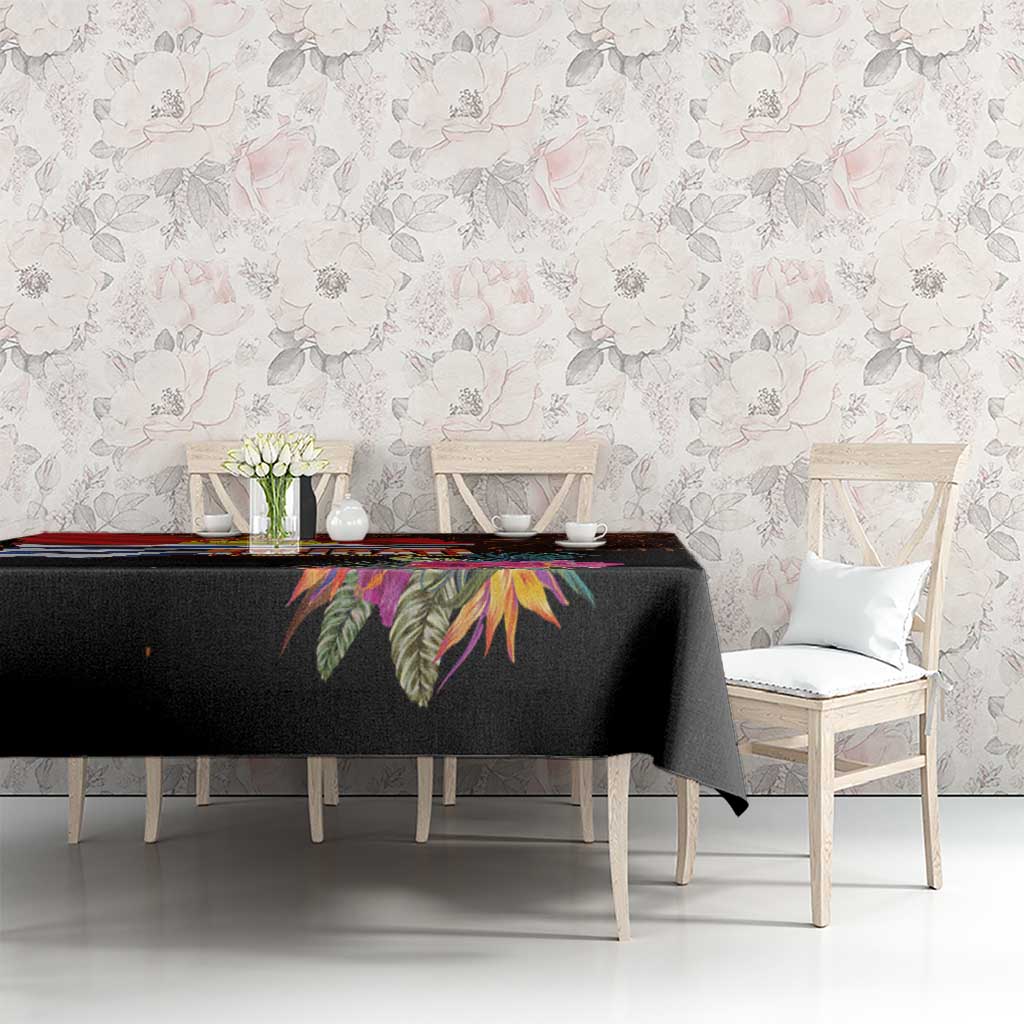 Kiribati Flag and Fireworks Tablecloth First Place Welcome the New Year - Polynesian Pride