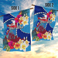 Personalised Haiti 220th Anniversary Independence Day Garden Flag Ayiti Flower with Polynesian Pattern LT03 - Polynesian Pride
