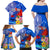 Personalised Samoa 62nd Anniversary Independence Day Family Matching Off Shoulder Maxi Dress and Hawaiian Shirt Samoan Tribal Flag Style LT03 - Polynesian Pride