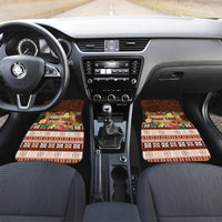 Pasifika Festival Auckland Car Mats Polynesian Tribal with Pacific Pattern Brown Color