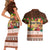 Pasifika Festival Auckland Couples Matching Short Sleeve Bodycon Dress and Hawaiian Shirt Polynesian Tribal with Pacific Pattern Brown Color LT03 - Polynesian Pride