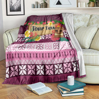 Pasifika Festival Auckland Blanket Polynesian Tribal with Pacific Pattern Pink Color