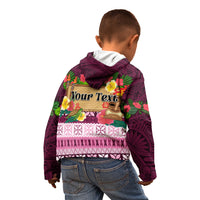 Pasifika Festival Auckland Kid Hoodie Polynesian Tribal with Pacific Pattern Pink Color LT03 - Polynesian Pride