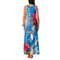 Yap Day Family Matching Tank Maxi Dress and Hawaiian Shirt Tapa Pattern with Hisbiscus LT03 - Polynesian Pride