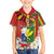 Personalised Hawaii and Philippines Together Family Matching Off The Shoulder Long Sleeve Dress and Hawaiian Shirt The Emblems with Cultural Symbols Green-Yellow-Red Tricolor