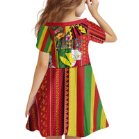 Personalised Hawaii and Philippines Together Family Matching Puletasi and Hawaiian Shirt The Emblems with Cultural Symbols Green-Yellow-Red Tricolor LT03 - Polynesian Pride