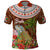 Bula Fiji Crested Iguana Polo Shirt Tagimaucia Tapa Tribal Brown Color LT03 Brown - Polynesian Pride