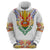 Haiti Flag Traditional Dashiki Hoodie White Color - Polynesian Pride