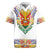 Haiti Flag Traditional Dashiki Rugby Jersey White Color - Polynesian Pride