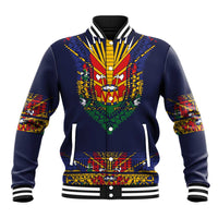Haiti Flag Traditional Dashiki Baseball Jacket Black Color - Polynesian Pride