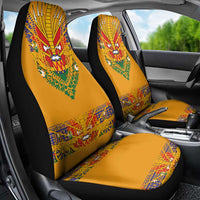Haiti Flag Traditional Dashiki Car Seat Cover Yellow Color - Polynesian Pride