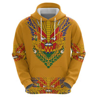 Haiti Flag Traditional Dashiki Hoodie Yellow Color - Polynesian Pride