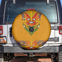 Haiti Flag Traditional Dashiki Spare Tire Cover Yellow Color - Polynesian Pride