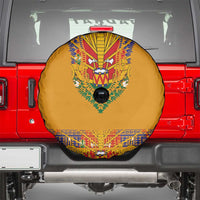 Haiti Flag Traditional Dashiki Spare Tire Cover Yellow Color - Polynesian Pride