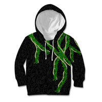 Hawaii Maile Lei Kid Hoodie Aloha Black Color