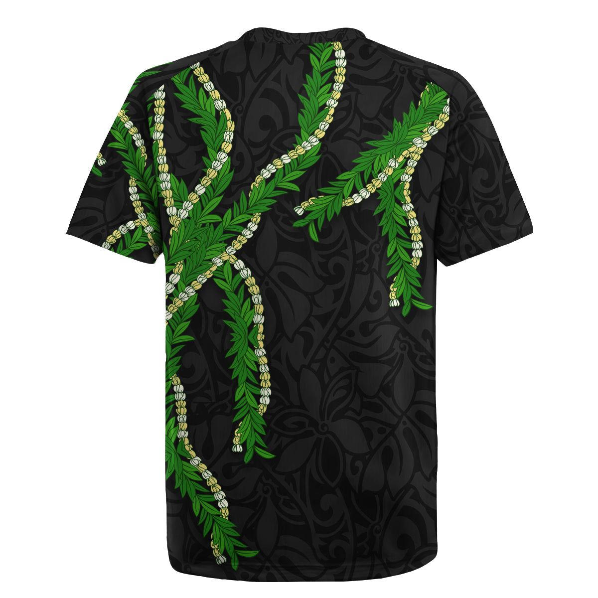 Hawaii Maile Lei Rugby Jersey Aloha Black Color LT03 - Polynesian Pride
