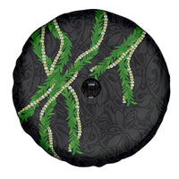 Hawaii Maile Lei Spare Tire Cover Aloha Black Color