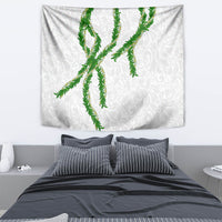 Hawaii Maile Lei Tapestry Aloha White Color