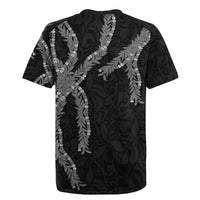 Hawaii Maile Lei Rugby Jersey Aloha Grayscale Color LT03 - Polynesian Pride