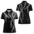 Hawaii Maile Lei Women Polo Shirt Aloha Grayscale Color