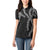 Hawaii Maile Lei Women Polo Shirt Aloha Grayscale Color