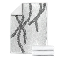 Hawaii Maile Lei Blanket Aloha The Grey Color
