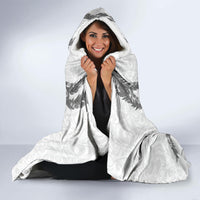 Hawaii Maile Lei Hooded Blanket Aloha The Grey Color