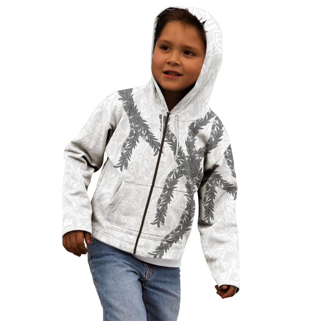 Hawaii Maile Lei Kid Hoodie Aloha The Grey Color