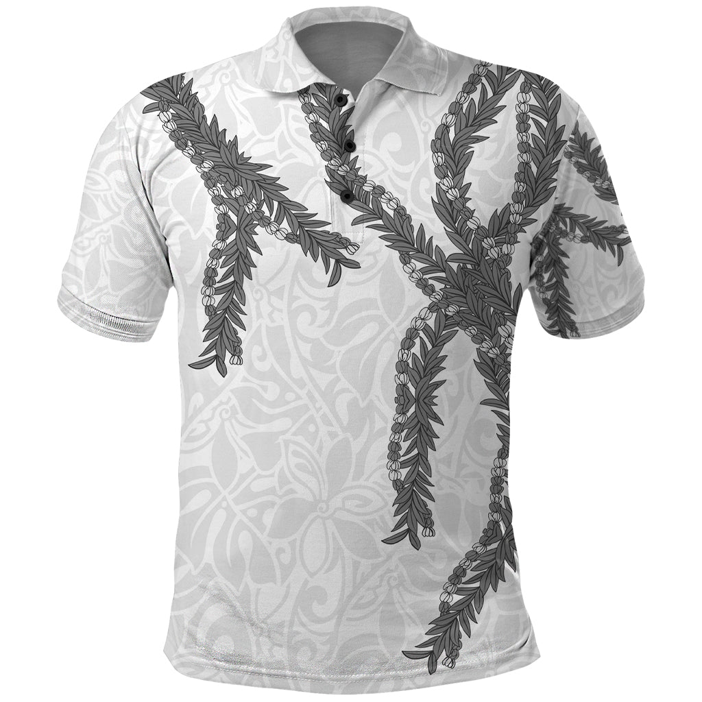 Hawaii Maile Lei Polo Shirt Aloha The Grey Color