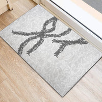 Hawaii Maile Lei Rubber Doormat Aloha The Grey Color