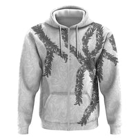Hawaii Maile Lei Zip Hoodie Aloha The Grey Color