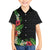 Hawaii Tropical Flowers and Leaves Family Matching Tank Maxi Dress and Hawaiian Shirt Tapa Pattern Colorful Mode