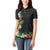 Hawaii Tropical Flowers and Leaves Women Polo Shirt Tapa Pattern Colorful Mode