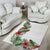 Hawaii Tropical Flowers and Leaves Area Rug Tapa Pattern White Mode