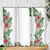 Hawaii Tropical Flowers and Leaves Skinny Tumbler Tapa Pattern White Mode