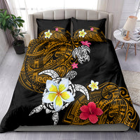 Hawaii Turtle and Tropical Flower Bedding Set Polynesian Pattern