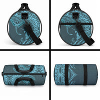 Hawaiian Manta Ray and Polynesian Tribal Tattoo Duffle Bag