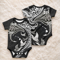 Hawaiian Manta Ray and Polynesian Tribal Tattoo Baby Onesie