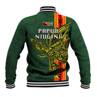 Papua New Guinea Oro Province Baseball Jacket PNG Birds Of Paradise Polynesian Arty Style LT03 - Polynesian Pride