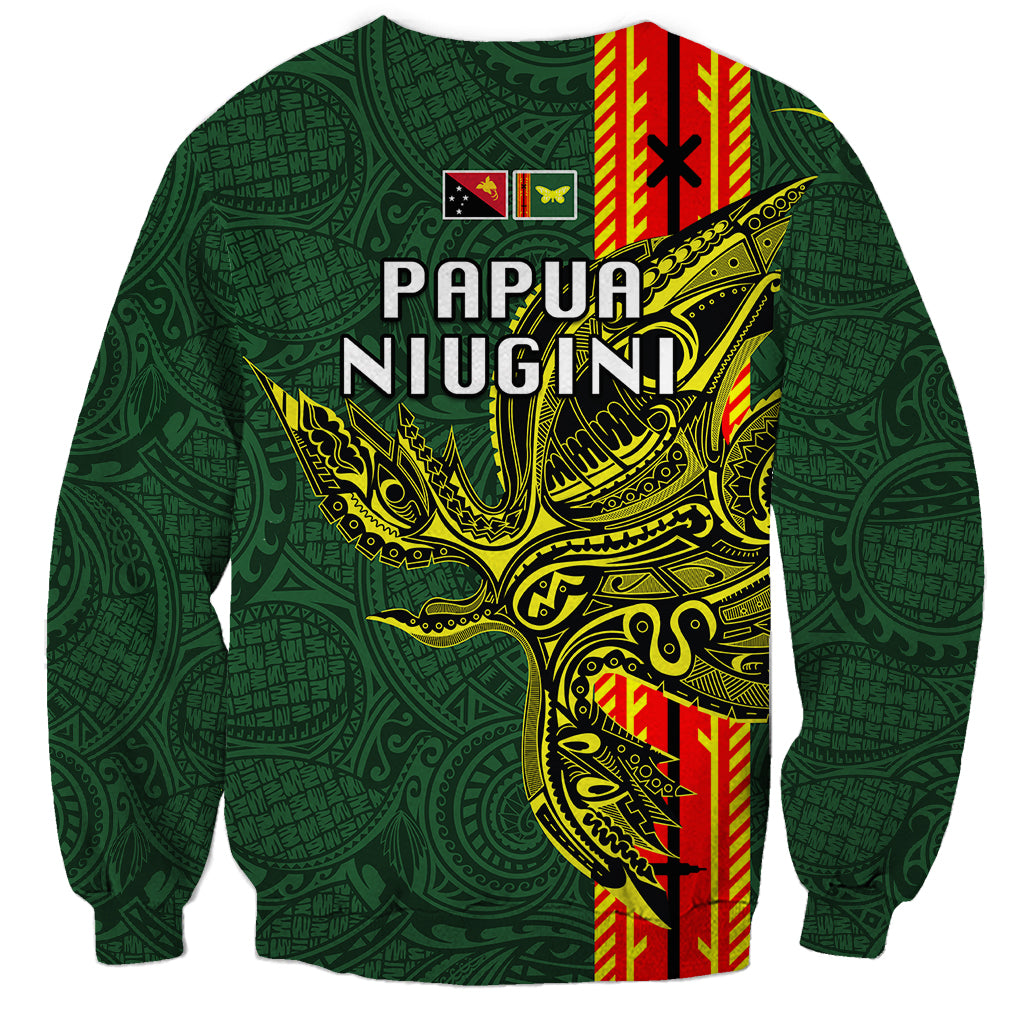 Papua New Guinea Oro Province Sweatshirt PNG Birds Of Paradise Polynesian Arty Style LT03 - Polynesian Pride