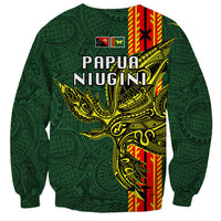 Papua New Guinea Oro Province Sweatshirt PNG Birds Of Paradise Polynesian Arty Style LT03 - Polynesian Pride