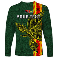 Custom Papua New Guinea Oro Province Long Sleeve Shirt PNG Birds Of Paradise Polynesian Arty Style LT03 - Polynesian Pride