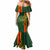 Custom Papua New Guinea Oro Province Mermaid Dress PNG Birds Of Paradise Polynesian Arty Style LT03 - Polynesian Pride