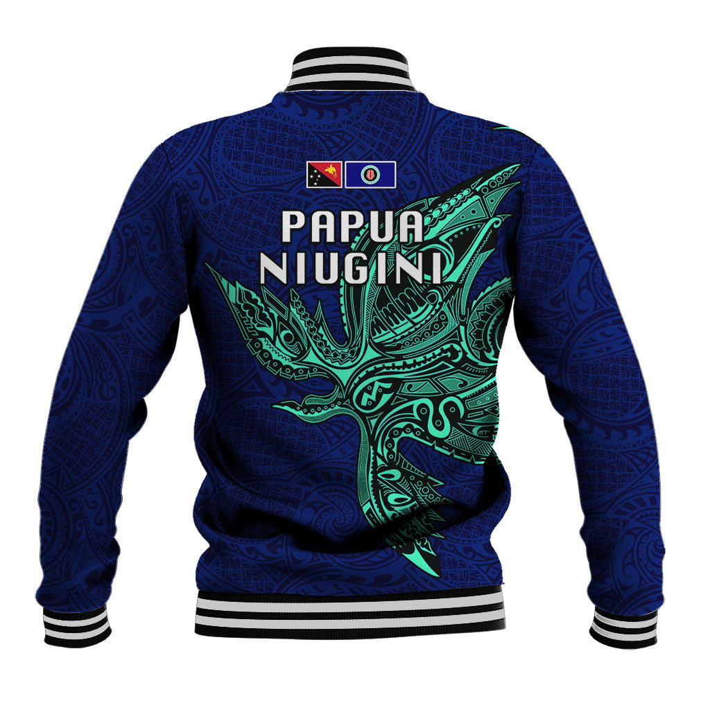 Papua New Guinea Bougainville Baseball Jacket PNG Birds Of Paradise Polynesian Arty Style LT03 - Polynesian Pride