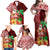 Custom Hawaii Mele Kalikimaka Family Matching Off Shoulder Maxi Dress and Hawaiian Shirt Santa Claus and Hula Girl Tropical Folwer with Hawaiian Pattern LT03 - Polynesian Pride